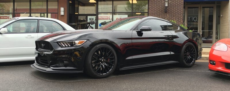 Murdered-out Mustang